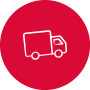 Icône camion, optimisation des flux logistiques