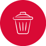 Icône déchets, réduction, recyclage et valorisation