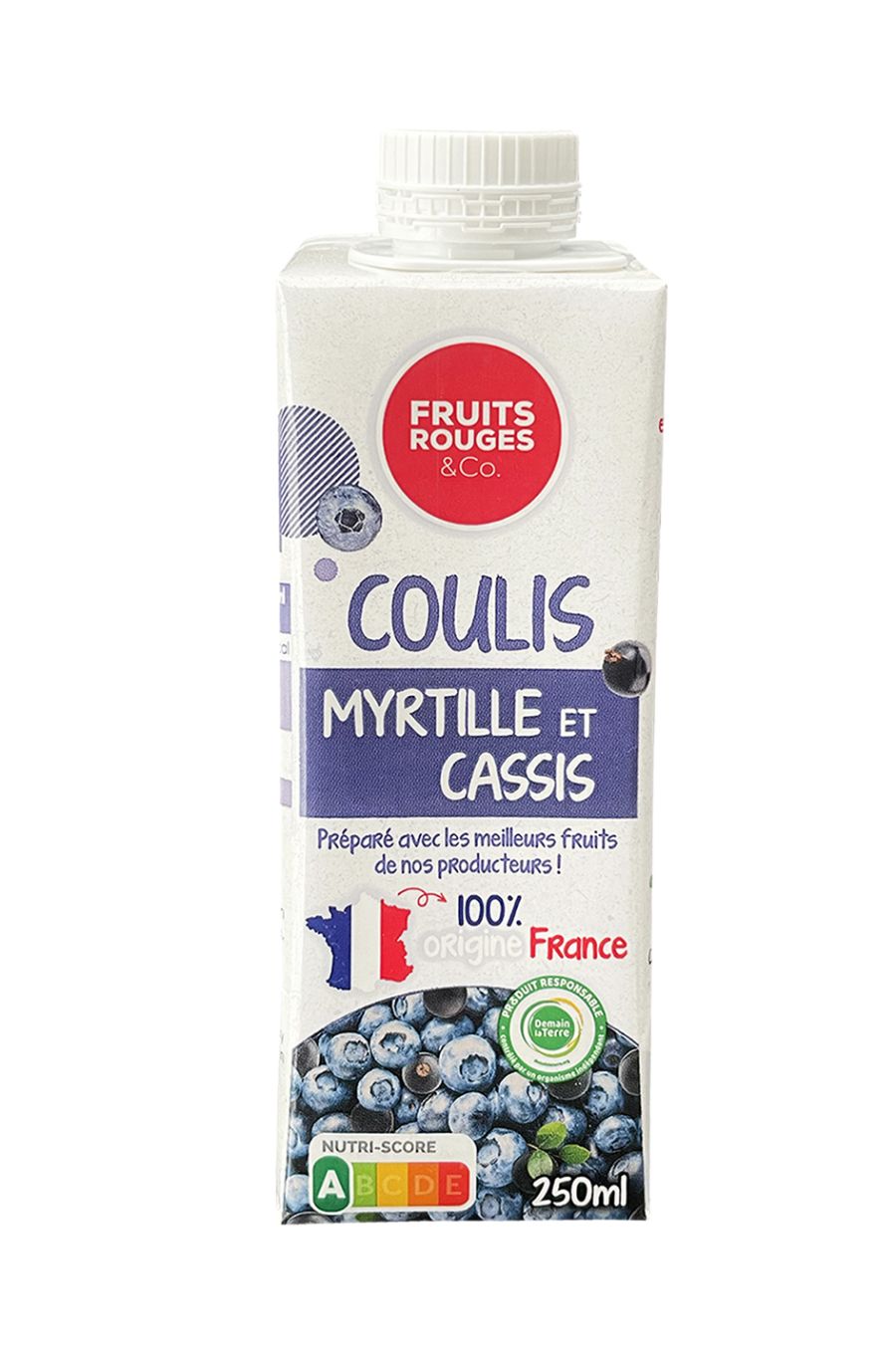 Coulis myrtille cassis