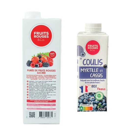 Purée de fruits surgelée